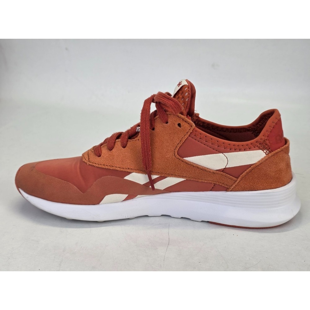 Reebok Womens Sneakers Size 8.5 Orange Classic Nylon Suede Walking Shoes CN5114 - Picture 4 of 14